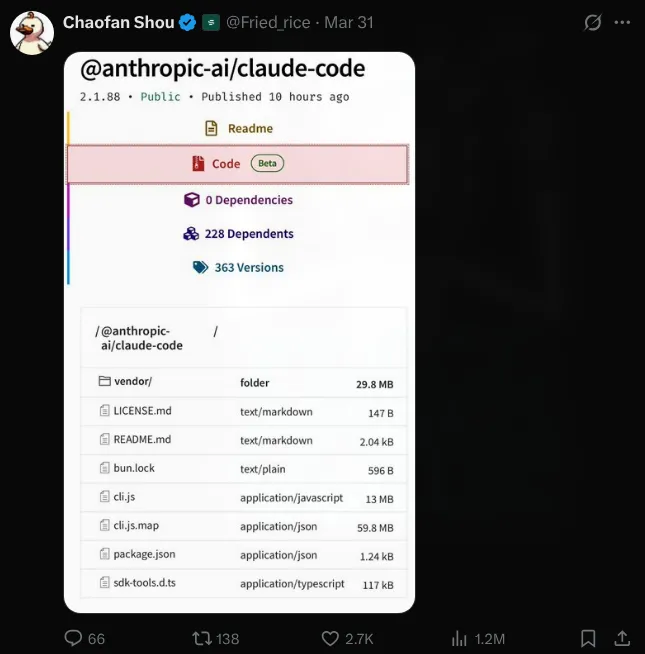 The cli.js.map file referencing Anthropic's R2 storage bucket URL